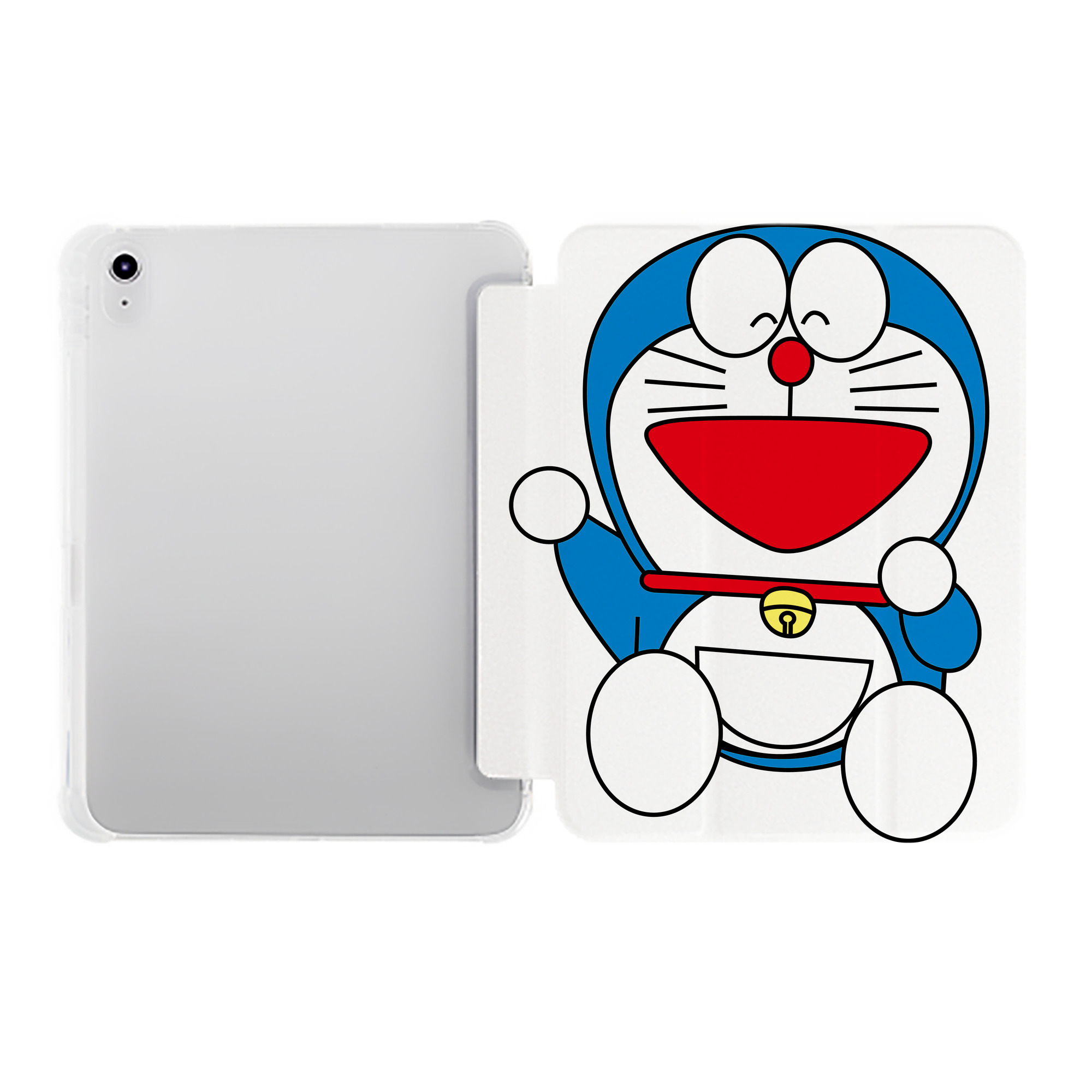（画像用） ドラえもん Doraemon IPad ケース ペン収納付き 三つ折りスタンド PUレザー×シリコン 対応機種9.5/10.5/10.9インチ